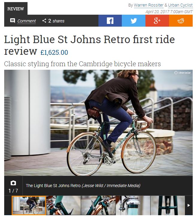 Bike Radar First Ride review - LB St Johns